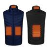 Unisex vyhřívaná vesta USB vyhřívací vesta 3 teplotní režimy 4 vyhřívací zóny Vesta Kabát Stojáček Větruodolný Elektrický termo kabát