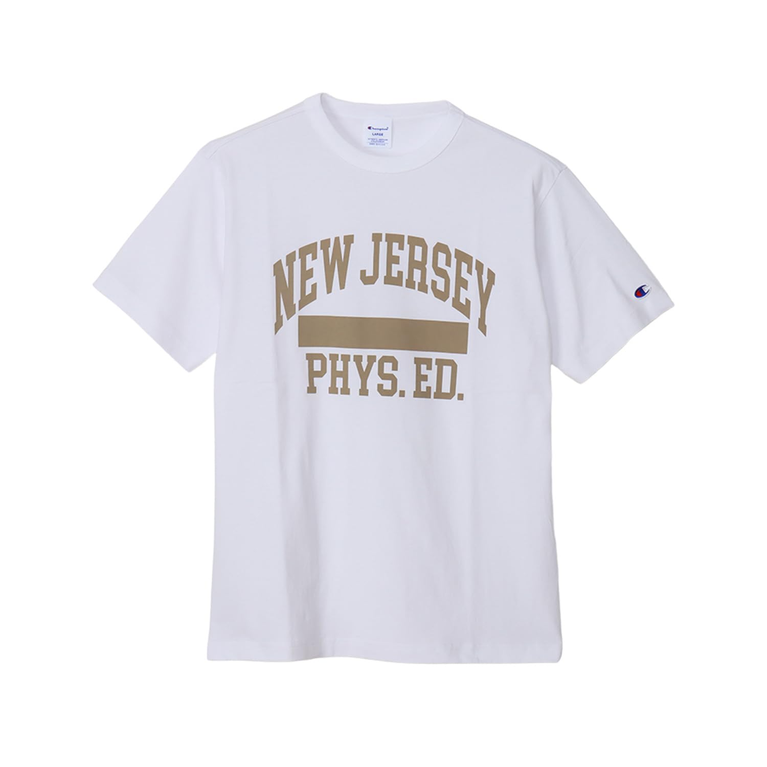 

Champion Short Sleeve Crew Neck Graphic White Men s T-Shirt, 100% Cotton, Print, Basic, C3-Z349, белый