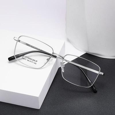 Geek Chic Rimless Semi-Rimless Horn-Rimmed Glasses Titanium Frame Y24011