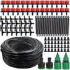 Outdoor Cooling Mist Irrigation System 5-50M with Brass Atomizer Nozzles for Trampoline Patio Summer Heat Relief