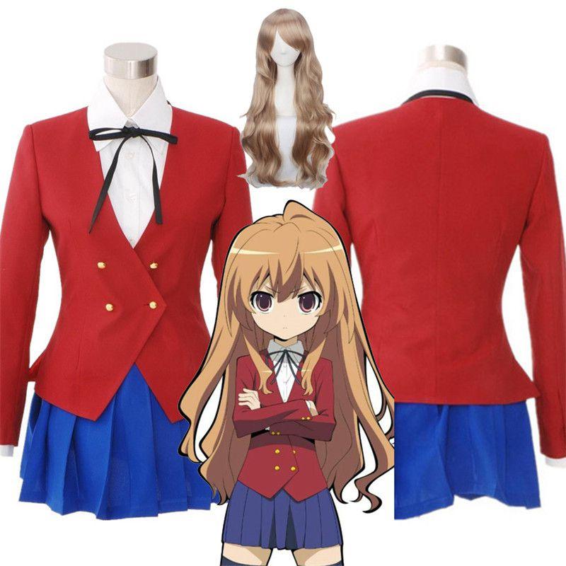 Beautifully Crafted Dragon Tiger Toradora Aisaka Taiga Cosplay Costume Perfectly Tailored For Large Sizes