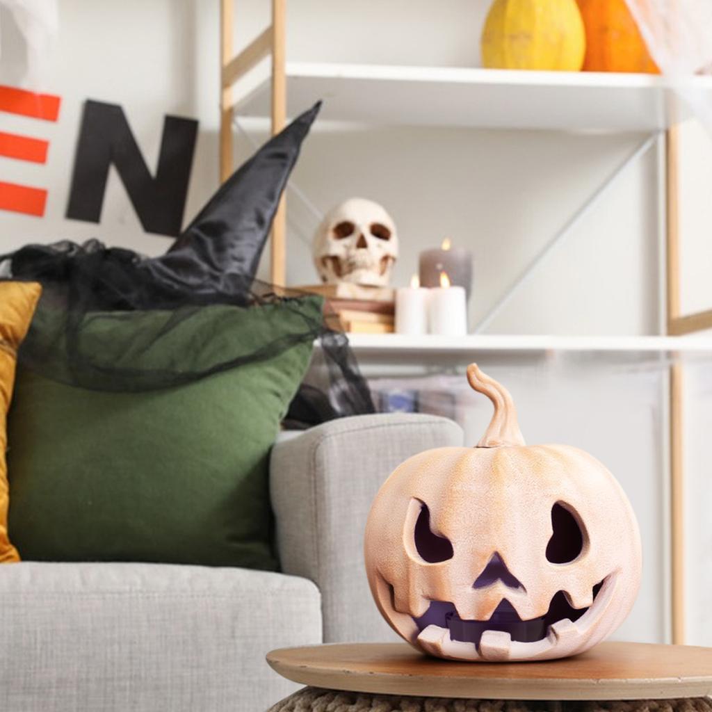 Halloween Multi-color LED Pumpkin Lamp (without Stand And Chain) Suitable For Halloween Outdoor Decoration And Indoor Desktop Ornaments