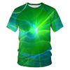 Summer Fashion Colour Light Spectrum Men T-shirt New Casual Printing Fun Tees Trend Personality Leisure O-neck Short Sleeve Tops