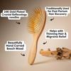 Snow Fox Premium FOX Guasha Wood Hairbrush Featured by Famous Hair Makeup Scalp Head Hair Gift for Men and Women [Official] & Artists, Massage, Spa,
