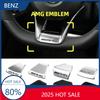 EXY1   Car For Mercedes benz AMG For AMG Logo Steering Wheel Sticker Car Emblem Cover Interior Sticker Decal For AMG Mercedes Benz GLC