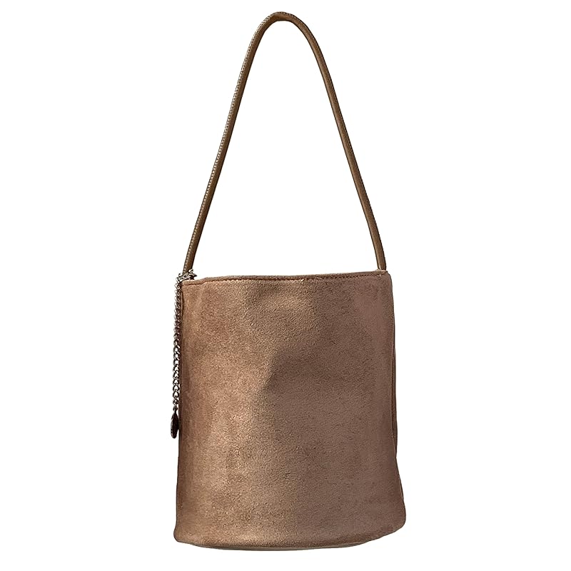 

[Betaly] Bettery tote bag ladies lightweight suede style bag small bag for women plain bucket bag shoulder bag handbag date bag travel bag shopping