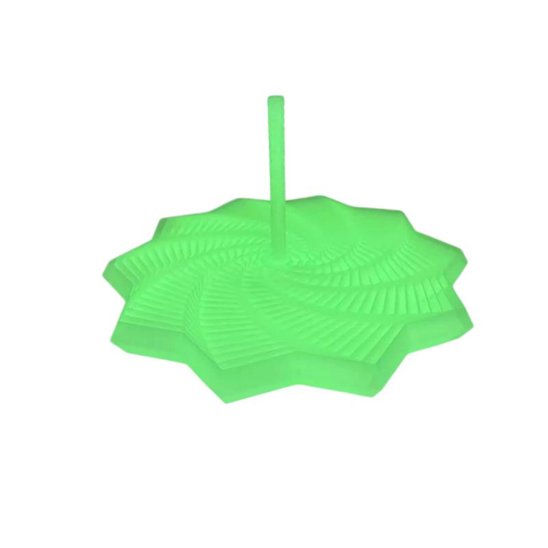 3D Printed Radish Tower with Handle: Decagonal Star Telescopic Spiral Ornament