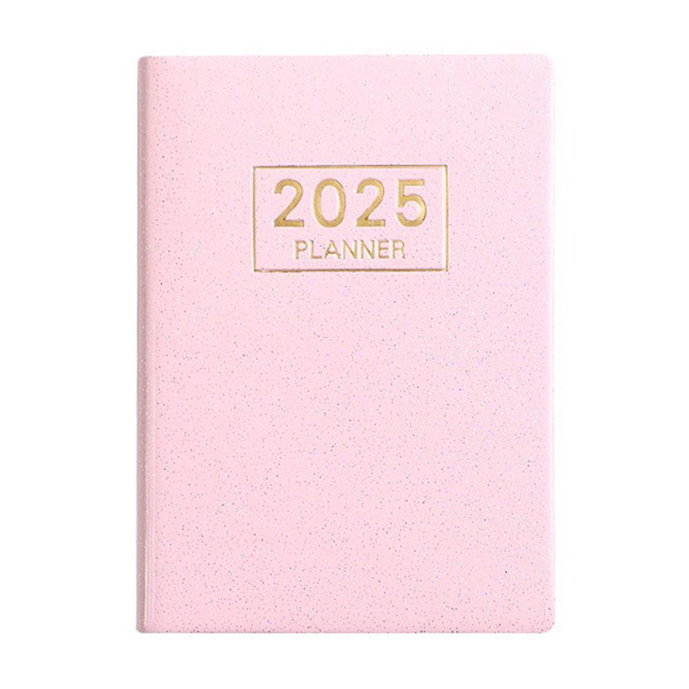 

Блинг 2025 Ежедневник Планировщик Блокнот Английский 365 Дней Блокнот A7 Мини Карманный Блокнот Бизнес Starlight Pink