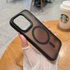 Luxury Wireless Charge Transparent Phone Case For iPhone 11 12 13 14 15 16 17 Pro Max Plus Air Magnetic Matte Bumper Cover