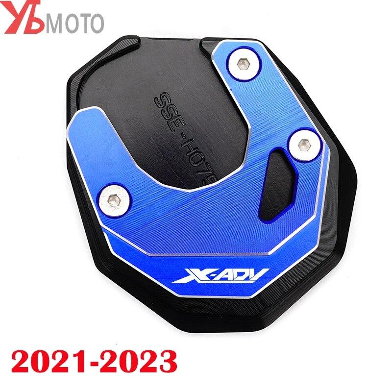 New Motorcycle CNC Foot Support Extension Plate Side Stand Enlarge Pad for HONDA X ADV XADV 750 XADV750 2017 2018-2023  2022