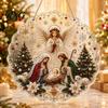 Tradiční vánoční ozdoby Betlém Vánoční malba perleťovou barvou Lapač slunce Sada, 3D Betlém/Santa Claus/Pták/Strom Dárek pro rodinu Korálky Umělecká řemesla,