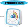 Mini Temporizator Electronic cu Cadran Curcubeu Colorat Dispozitiv de Gestionare a Timpului Funcționare Silențioasă Instrument Temporizator pentru Copii și Adulți