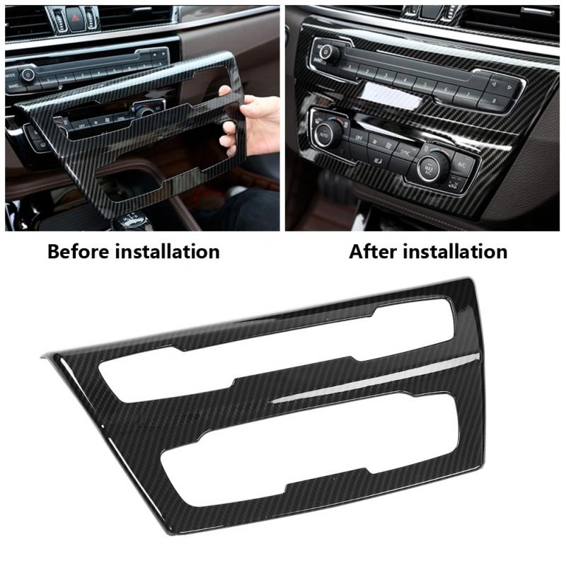 Carbon Faser Stil Auto Interior Center Konsole CD Panel Trim für BMW X1 F48 2016 2017 2018 Auto Auto