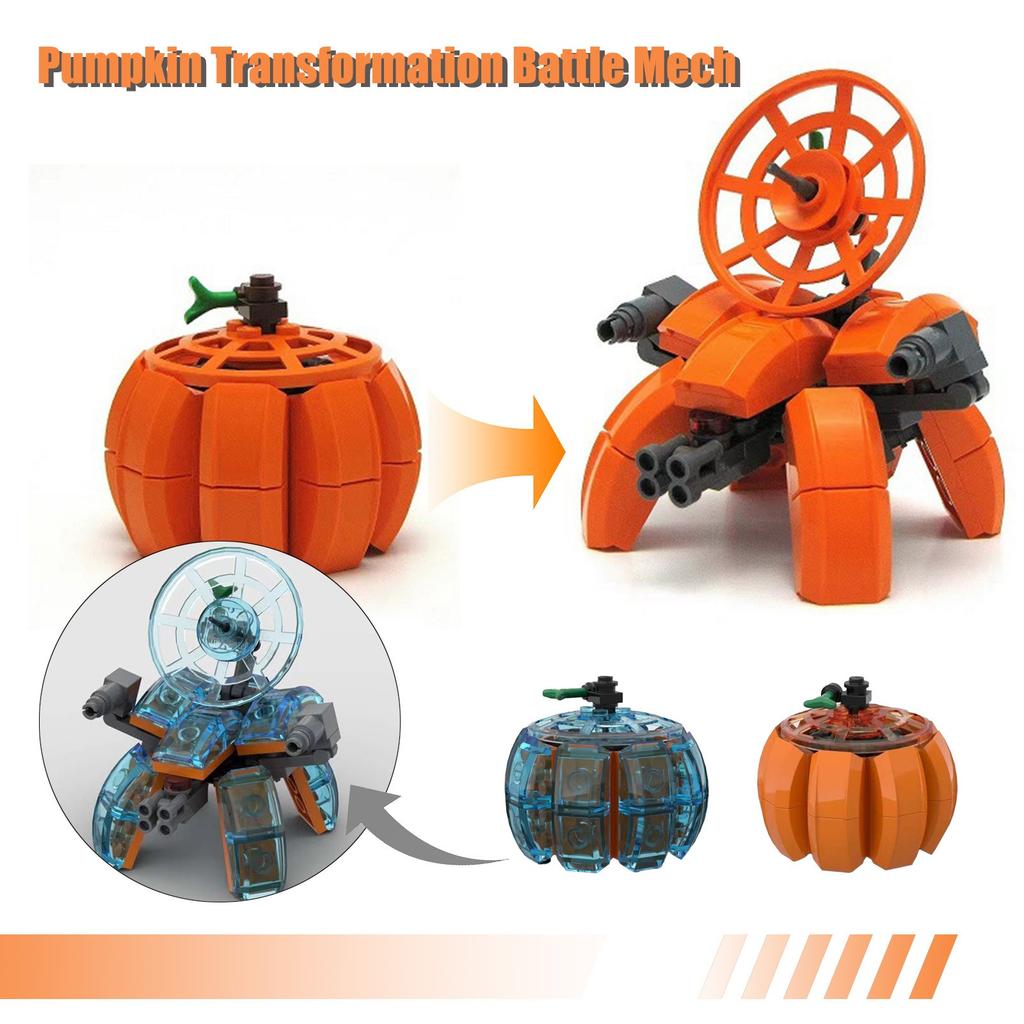 Halloween Pumpkin Transforming  MechTransformation Decoration Figure