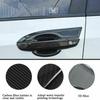 Carbon Fiber 4X Exterior Door Handle Bowl Cover Trim For Honda Civic 2016-