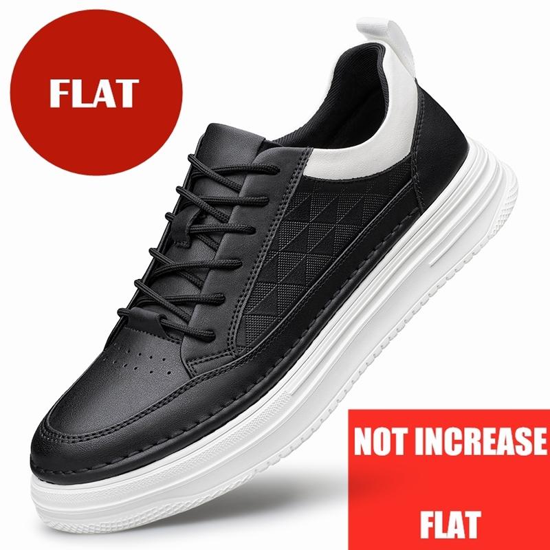

Elevator Shoes for Men Height Increasing Sneakers Inches Taller Leather Casual Shoes with Height Increase 5.5CM 37
