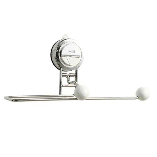 

Kitchen Paper Towel Storage Rack with Suction Cup And Automatic Spring Push Rod Paper Roll Holder for Cabinet