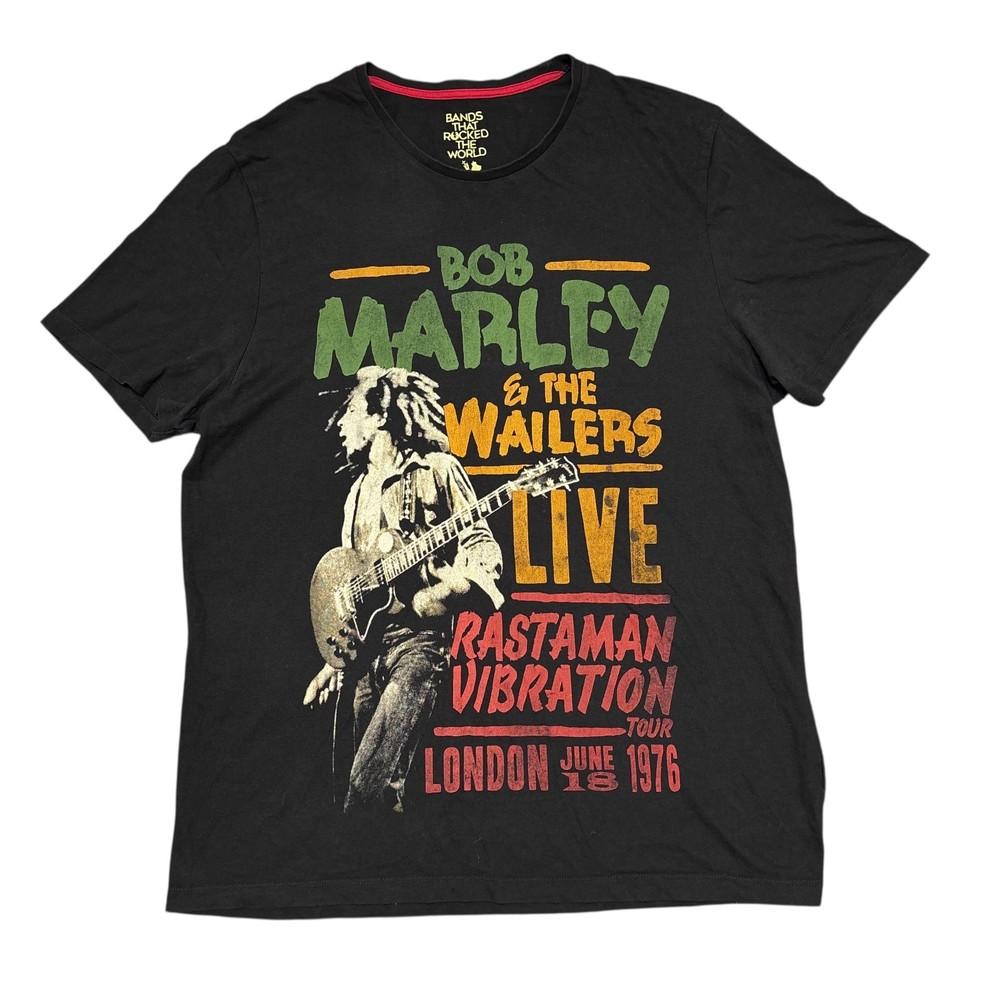 Bob Marley Shirt XL The Wailers Zion Rootswear Band Rap Tee Rasta Reggae Concert Unisex T-Shirt XXXXL