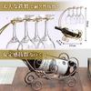 Sac Taske Bottle Stand, Wine Rack, Wine Glass Holder, Glass Stand, Wine Glass Storage (Bronze)
