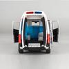 White Ambulance Medical Vehicles Toys 1/36 Alloy Diecast Car Model with Light&Sound