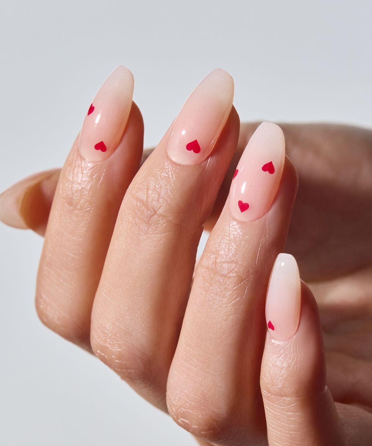 N Mini Heart Nails