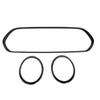 3 Pcs Gloss Black Headlight Grille Surround Cover Trims Kits 51138739497 Replacement for Clubman Standard S JCW F54