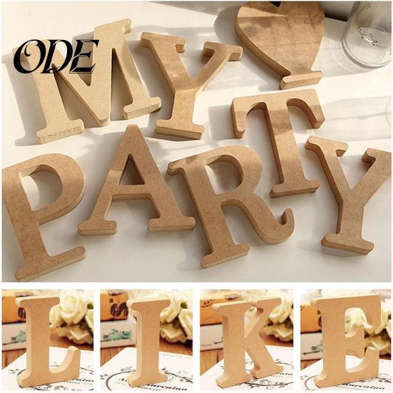 Freistehende A-Z Holz Holzbuchstaben Alphabet Hängende Hochzeit Heim Party Deko