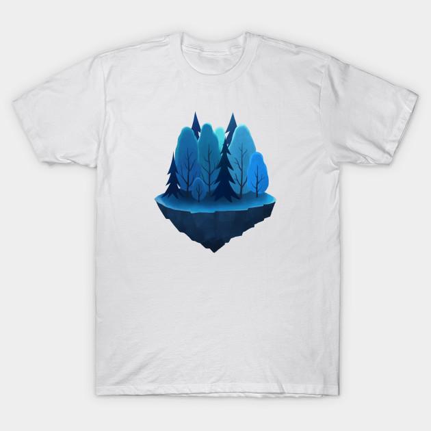 

Unisex Fashion TShirt Floating Forest Print TShirt Plus Size S-5XL T-Shirt 100%Cotton Tops O Neck Short Sleeve Tees 3XL білий