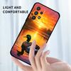 Cartoon Anime Duck Pattern For Samsung A73 A72 A71 A55 A54 A53 A52 A51 A13 A22 A16 A15 A12 A14 A26 A07 5G Black Phone Case