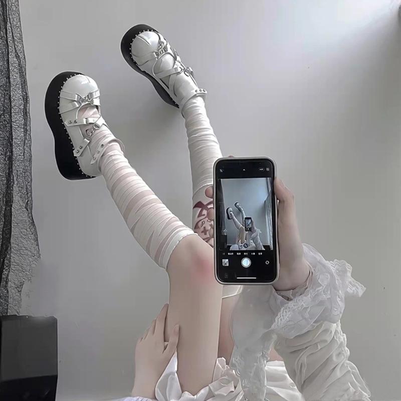Sexy Women Over Knee Stockings Adult Bandage Transparents Tight High Pantyhose Party Nightclub Sheer Stockings New