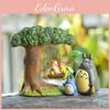Totoro My Neighbor Resin Miniature Leaf Swing Ornament For Gift And Decoration