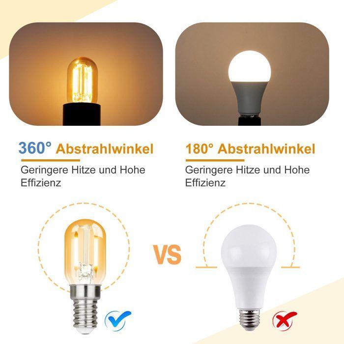 Ampoules LED E14 - NETTLIFE - T22 - 2 W - 2700K (blanc chaud) - Rétro Edison