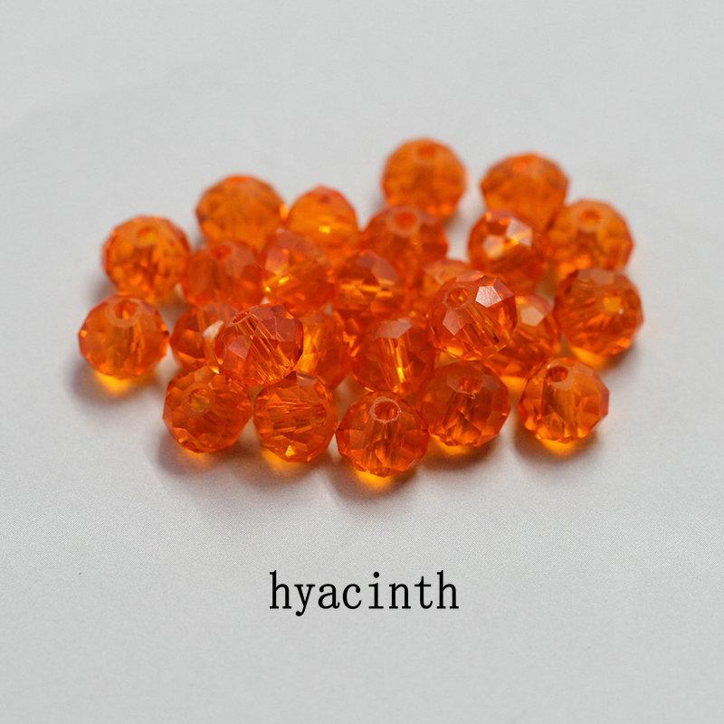Big Sale 6-8mm Crystal Round Beads Colorful Charms Glass Loose Beads for Jewelry Making Necklace Bracelet Accessories