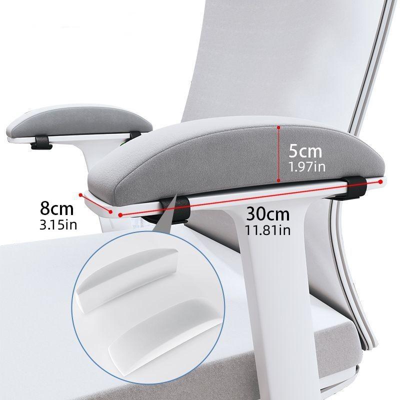 

Chair Armrest Heightening Pad for Office Computer Gaming Seat Thickened Armrest Pillow Elbow Pad сірий