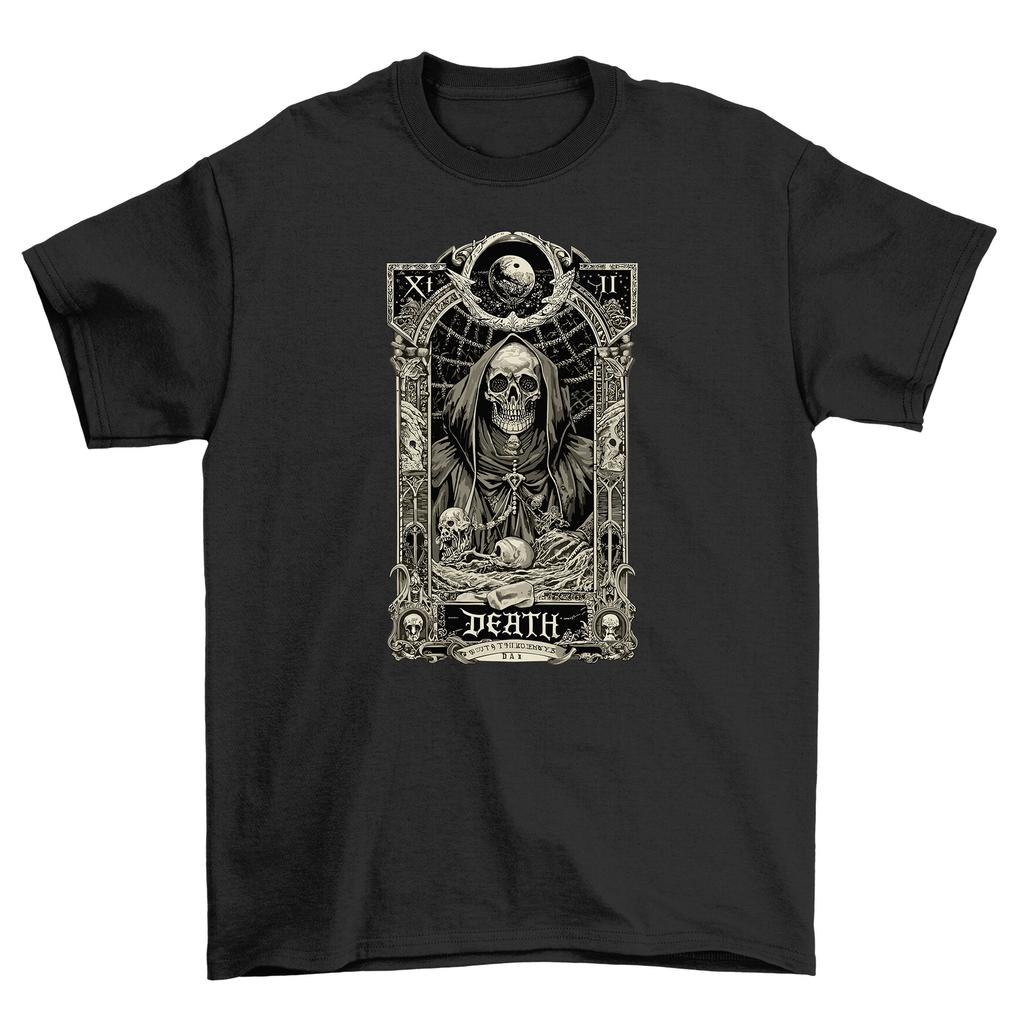 Gothic_73 Tarot Card T-Shirt Mens Womens Tees Top - Channeling Mystical Vibes! Unisex Printed Design,