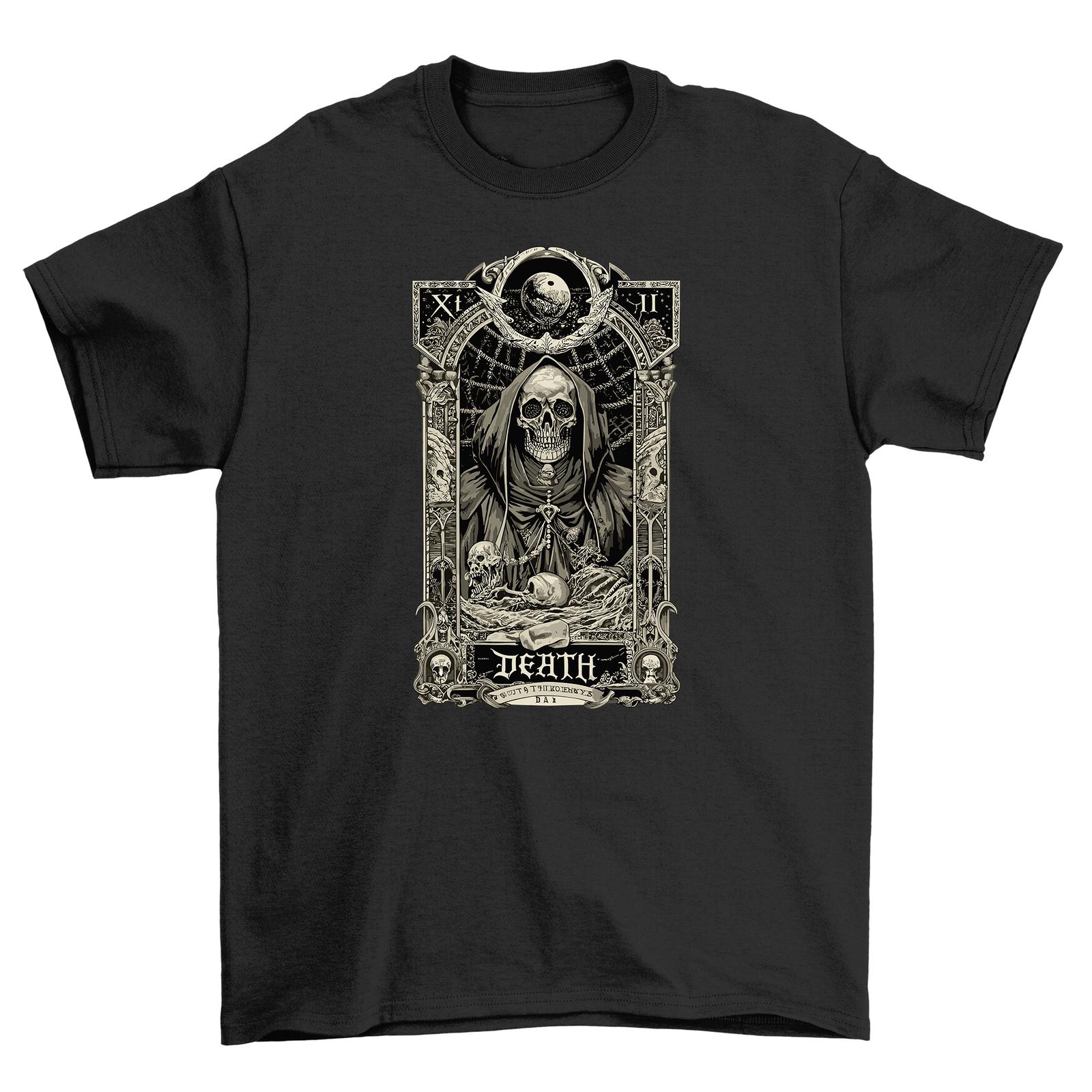 

Gothic_73 Tarot Card T-Shirt Mens Womens Tees Top - Channeling Mystical Vibes! Unisex Printed Design, XL