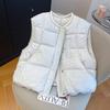 Winter new sleeveless vest vest small thickened warm loose short thin down cotton vest