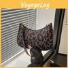 Fashionable Retro Leopard Print Pu Crescent Bag For Women Versatile Daily Use