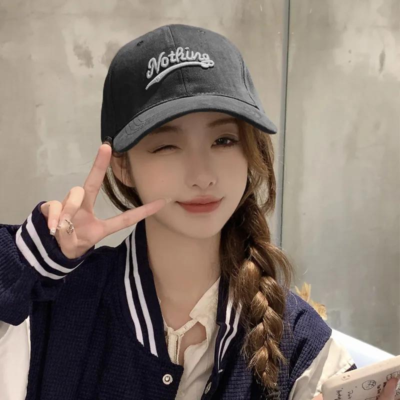 New Letters Embroidery Baseball Cap Women Soft Cotton Snapback Peaked Sun Hats Casual Sport Hip Hop Dad Trucker Caps