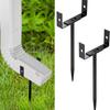 Rainwater Downspout Bracket 2 Pieces Gutter Downspout Extension Brackets Stable Stand Adjustable Accessories For Flood