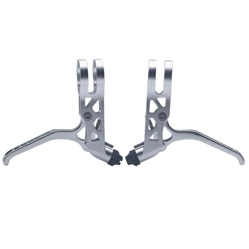 2Pcs Ergonomic Bike Handlebar Brake Lever Replacement Quick Install Hollow Cycling Brake Levers Easy to Install 1