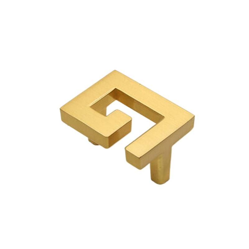 Изысканная ручка-скоба золотистого цвета, металлическая ручка, мебельная фурнитура, ручка для двери шкафа для спальни и гостиной