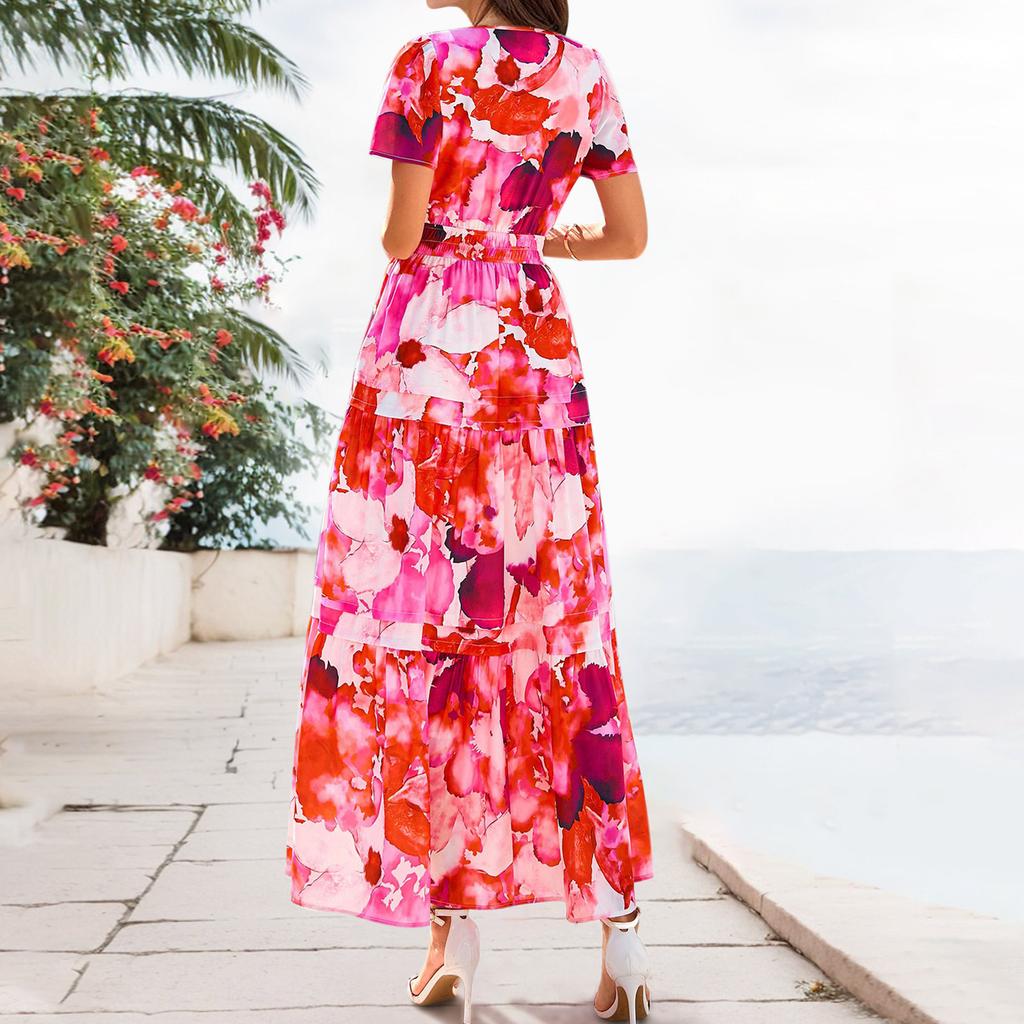 Abiti Fluttuanti da Donna Abiti Estivi da Donna Casual Abiti Lunghi Carini Abiti Lunghi Floreali