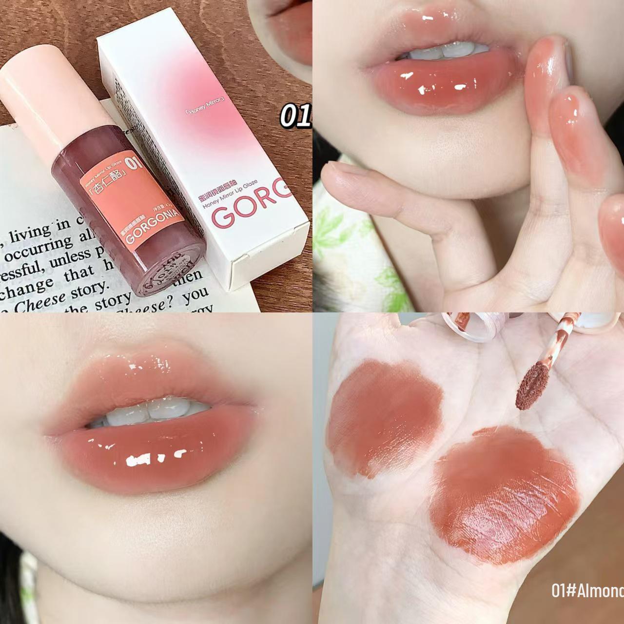 

GORGONIA Honey Dew Mirror Lip Glaze - Watery Lip Gloss for Students & Parties