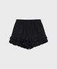 Alkialka Ruffle Hem Shorts (Black)