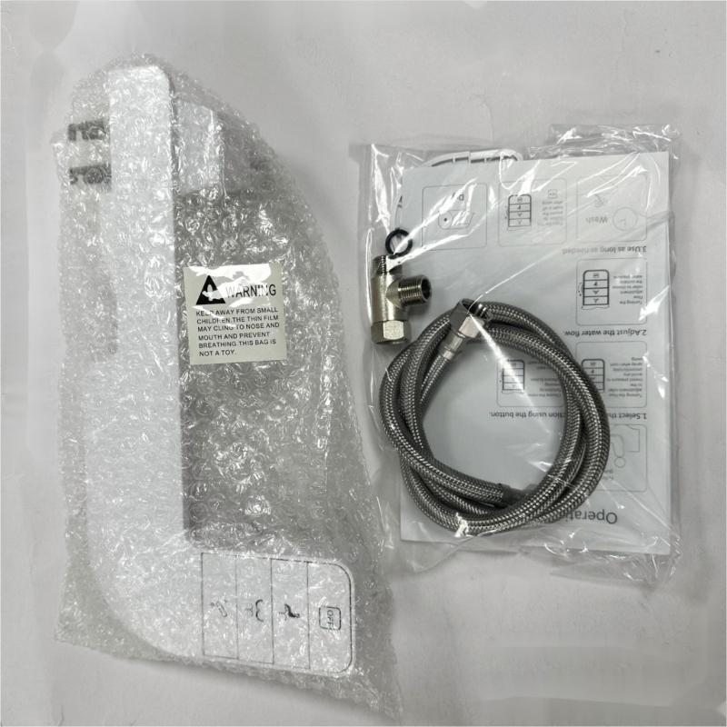 Thin Without Electric Bidet Attachment with Cleaning Double Nozzle and Side Arm Control for Personalize Hygienes