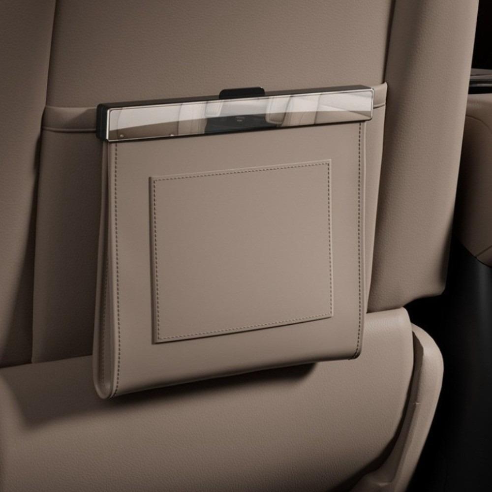 Waterproof Car Garbage Bag Leather Seat Hanging Trash Can Magnetic Adsorption Storage Bag  Gift