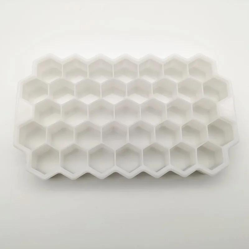1/2/3/5Pcs Large Capacity Ice Tray Silicone Molds Honeycomb Ice Cube Molds For Chilled Drinks Whiskey Cocktails Food