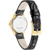 CITIZEN Women's Watch, CITIZEN COLLECTION EM0932-10A, Solar-Powered Eco-Drive, Cowhide Leather, Black, Yellow Gold