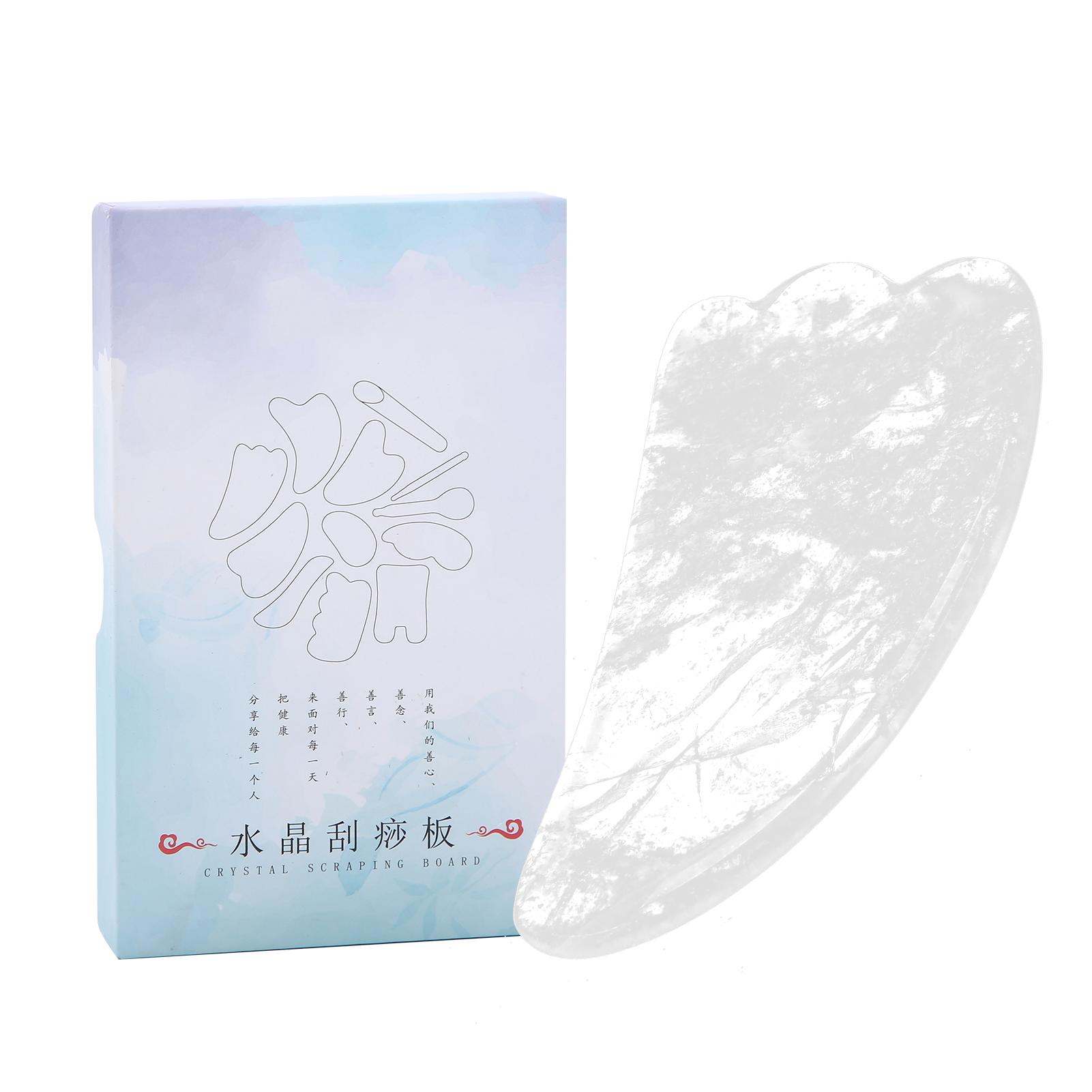 

Natural Crystal Gua Sha Board SPA Acupuncture Therapy Stone Gua Sha Scraping Massage Tool